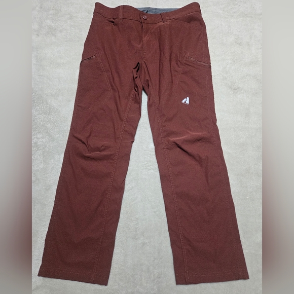 Eddie Bauer Men's Rust First Ascent Pants Mens Sz 36x32(31) Hiking Outdoors - Picture 2 of 11